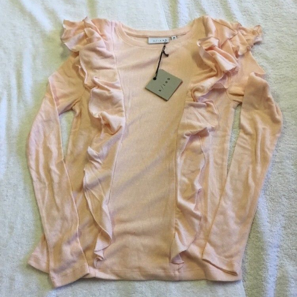 K/LAB RUFFLED TOP SIZE M NWT - Picture 2 of 5